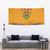Haiti Flag Traditional Dashiki Tapestry Yellow Color