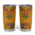 Haiti Flag Traditional Dashiki Tumbler Cup Yellow Color