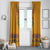 Haiti Flag Traditional Dashiki Window Curtain Yellow Color