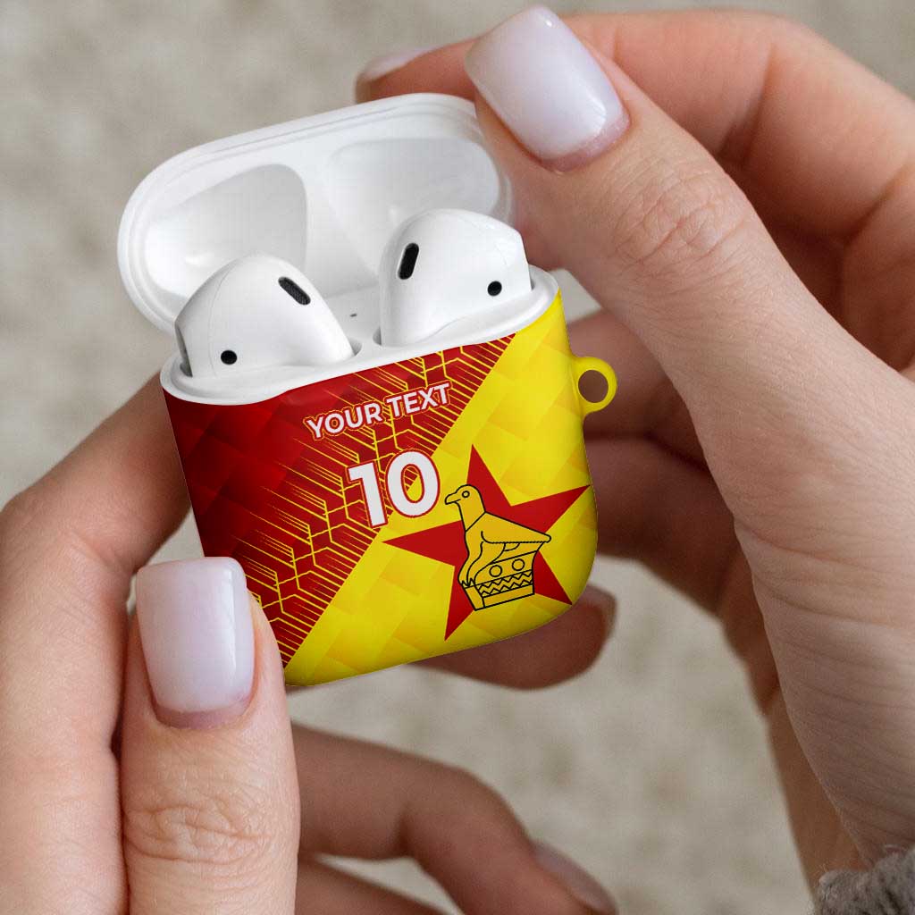 Custom Zimbabwe Cricket AirPods Case Flame Warriors Zimbabwe Spirit - Wonder Print Shop