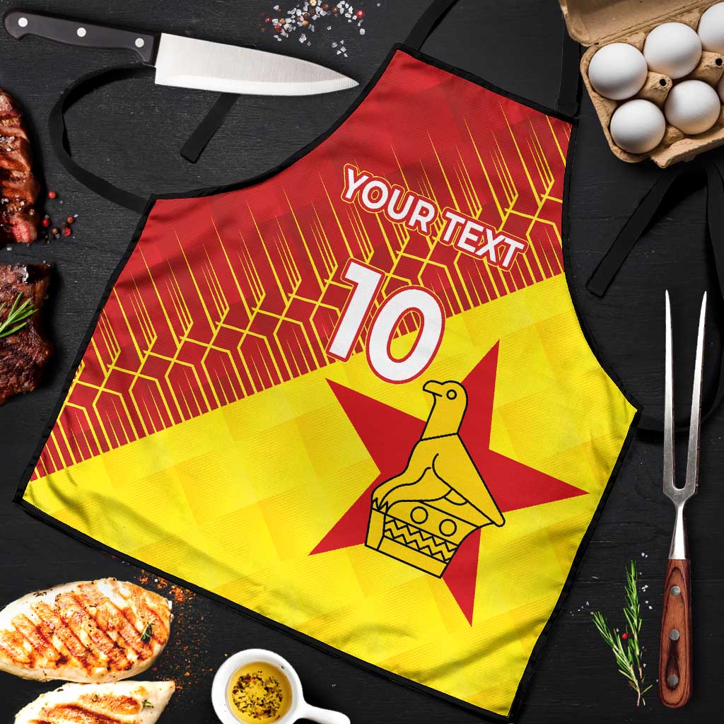 Custom Zimbabwe Cricket Apron Flame Warriors Zimbabwe Spirit - Wonder Print Shop