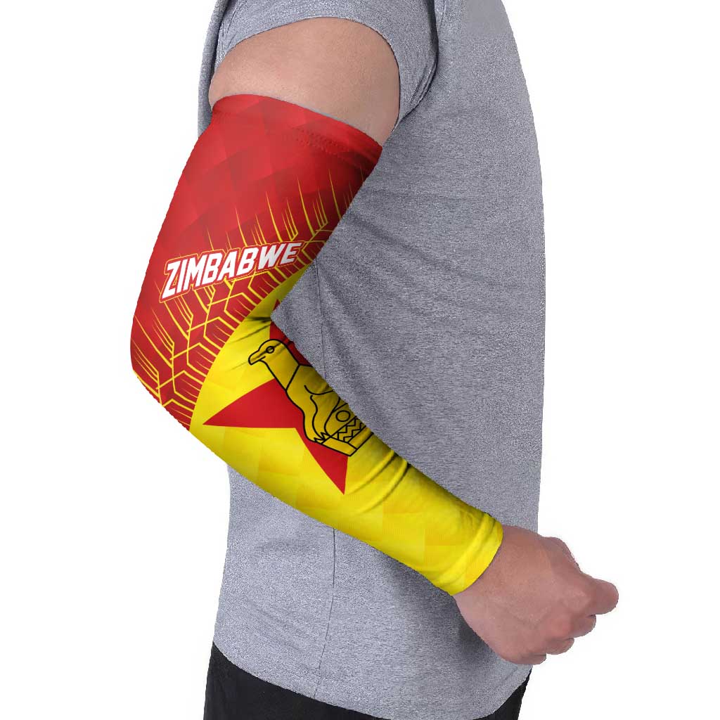 Custom Zimbabwe Cricket Arm Sleeves Flame Warriors Zimbabwe Spirit - Wonder Print Shop