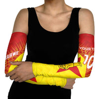 Custom Zimbabwe Cricket Arm Sleeves Flame Warriors Zimbabwe Spirit - Wonder Print Shop