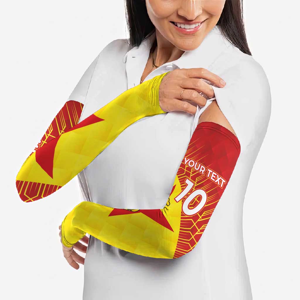 Custom Zimbabwe Cricket Arm Sleeves Flame Warriors Zimbabwe Spirit - Wonder Print Shop