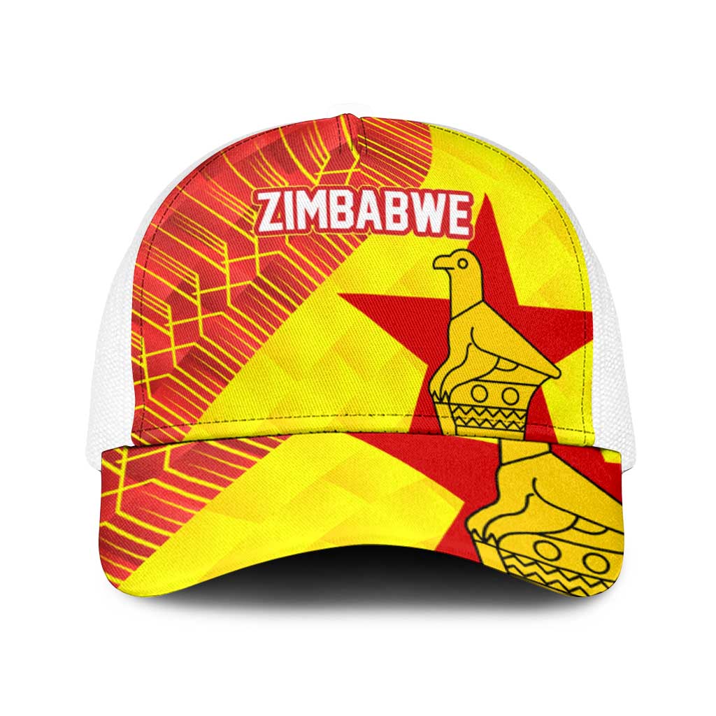 Zimbabwe Cricket Baseball Net Cap Flame Warriors Zimbabwe Spirit - Wonder Print Shop