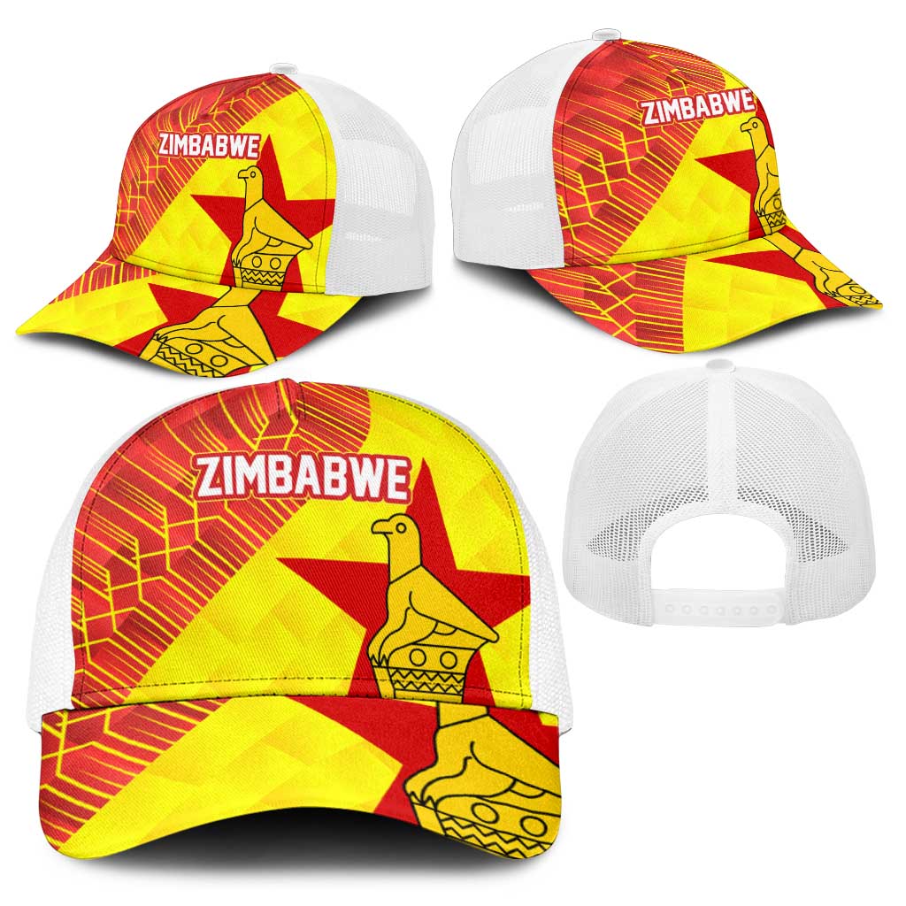 Zimbabwe Cricket Baseball Net Cap Flame Warriors Zimbabwe Spirit - Wonder Print Shop