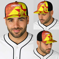 Zimbabwe Cricket Baseball Net Cap Flame Warriors Zimbabwe Spirit - Wonder Print Shop