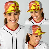 Zimbabwe Cricket Baseball Net Cap Flame Warriors Zimbabwe Spirit - Wonder Print Shop