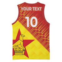 Custom Zimbabwe Cricket Basketball Jersey Flame Warriors Zimbabwe Spirit - Wonder Print Shop