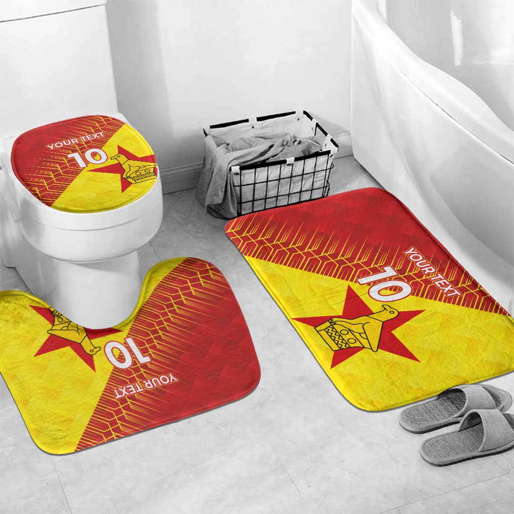 Custom Zimbabwe Cricket Bathroom Set Flame Warriors Zimbabwe Spirit - Wonder Print Shop