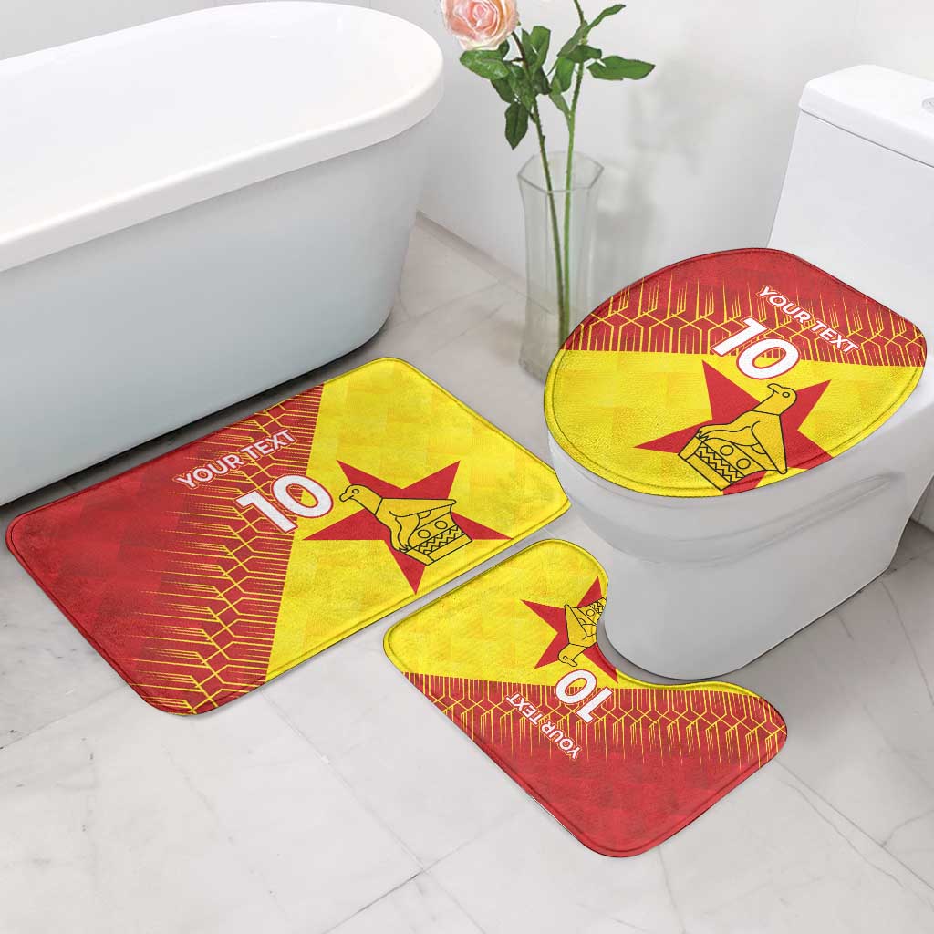 Custom Zimbabwe Cricket Bathroom Set Flame Warriors Zimbabwe Spirit - Wonder Print Shop