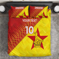Custom Zimbabwe Cricket Bedding Set Flame Warriors Zimbabwe Spirit - Wonder Print Shop