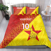 Custom Zimbabwe Cricket Bedding Set Flame Warriors Zimbabwe Spirit - Wonder Print Shop