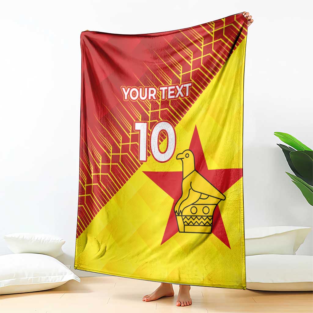 Custom Zimbabwe Cricket Blanket Flame Warriors Zimbabwe Spirit - Wonder Print Shop