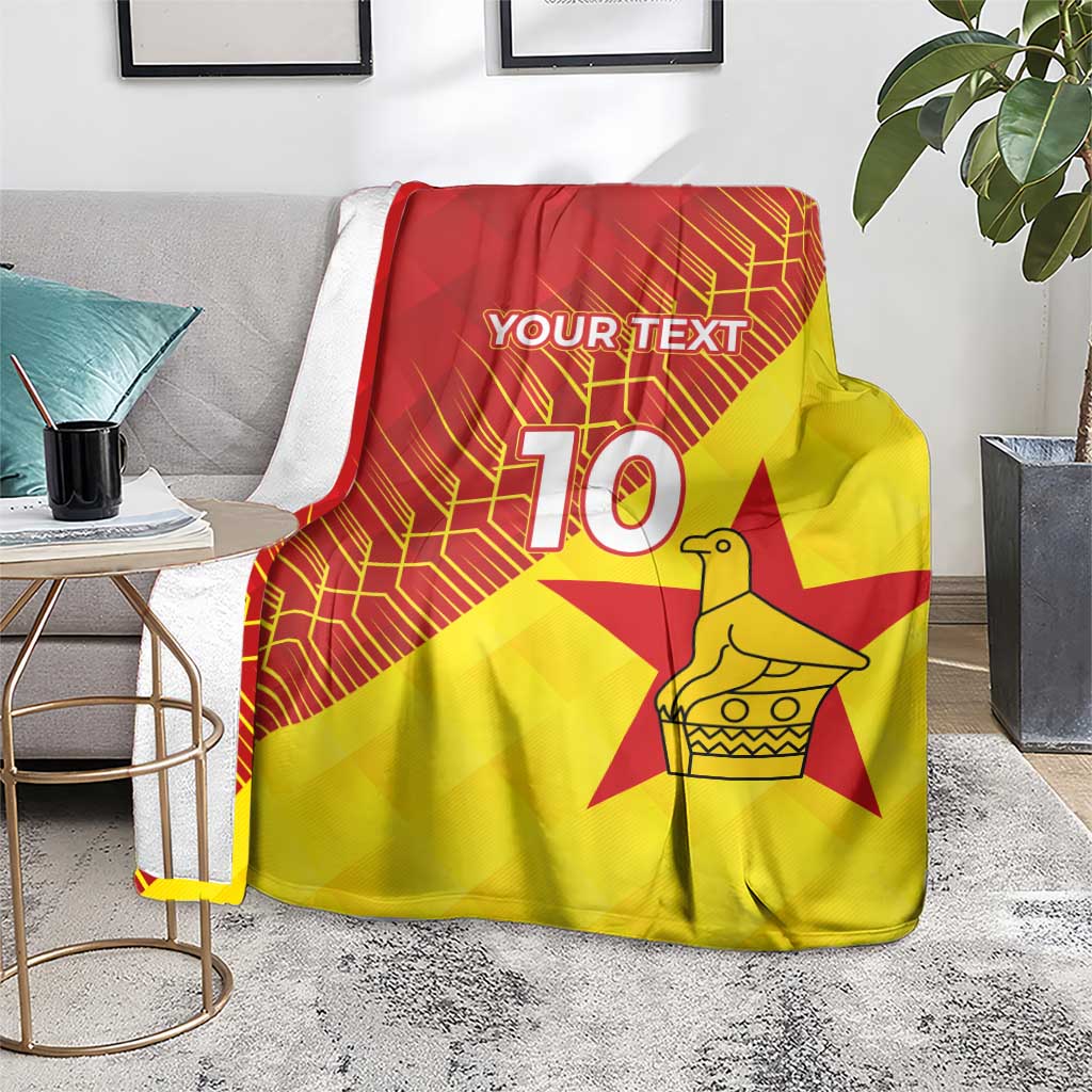 Custom Zimbabwe Cricket Blanket Flame Warriors Zimbabwe Spirit - Wonder Print Shop