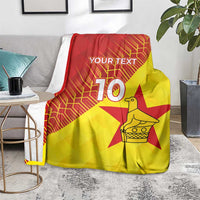 Custom Zimbabwe Cricket Blanket Flame Warriors Zimbabwe Spirit - Wonder Print Shop