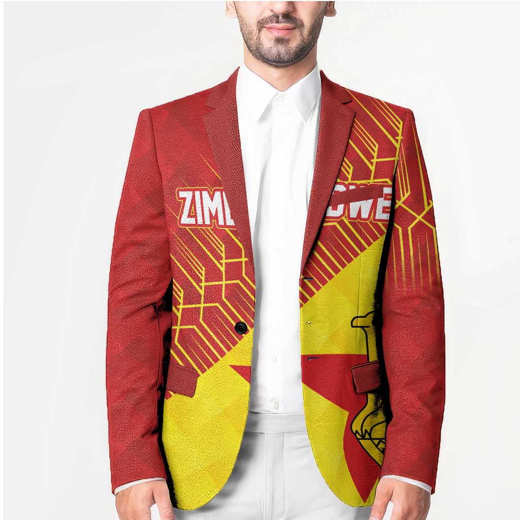 Custom Zimbabwe Cricket Blazer Flame Warriors Zimbabwe Spirit - Wonder Print Shop
