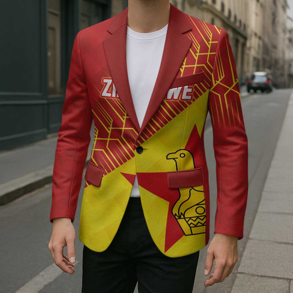 Custom Zimbabwe Cricket Blazer Flame Warriors Zimbabwe Spirit - Wonder Print Shop
