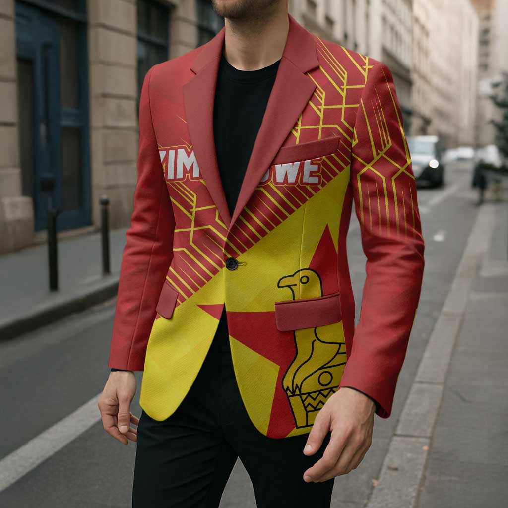 Custom Zimbabwe Cricket Blazer Flame Warriors Zimbabwe Spirit - Wonder Print Shop