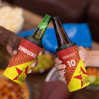 Custom Zimbabwe Cricket 4 in 1 Can Cooler Tumbler Flame Warriors Zimbabwe Spirit - Wonder Print Shop