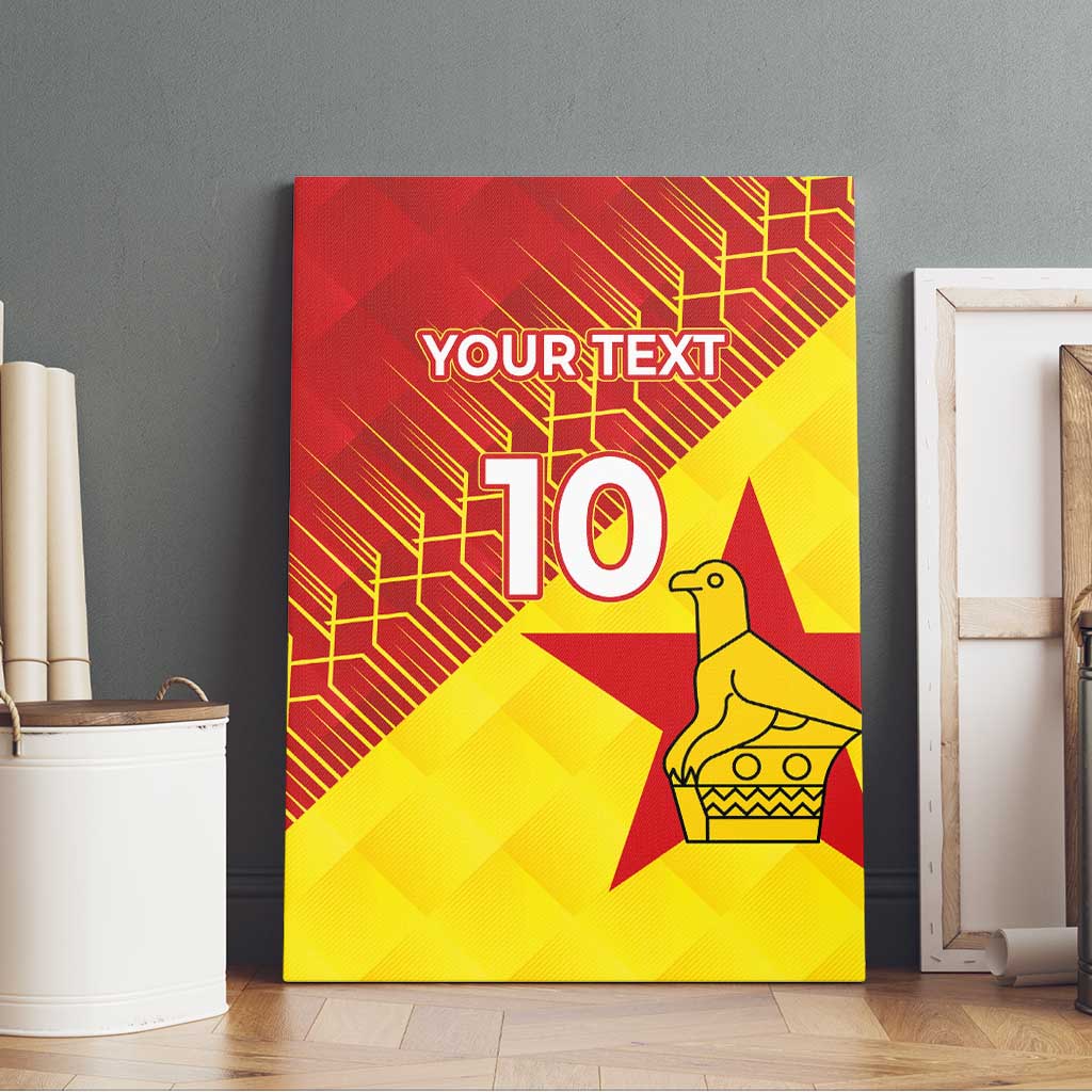 Custom Zimbabwe Cricket Canvas Wall Art Flame Warriors Zimbabwe Spirit - Wonder Print Shop