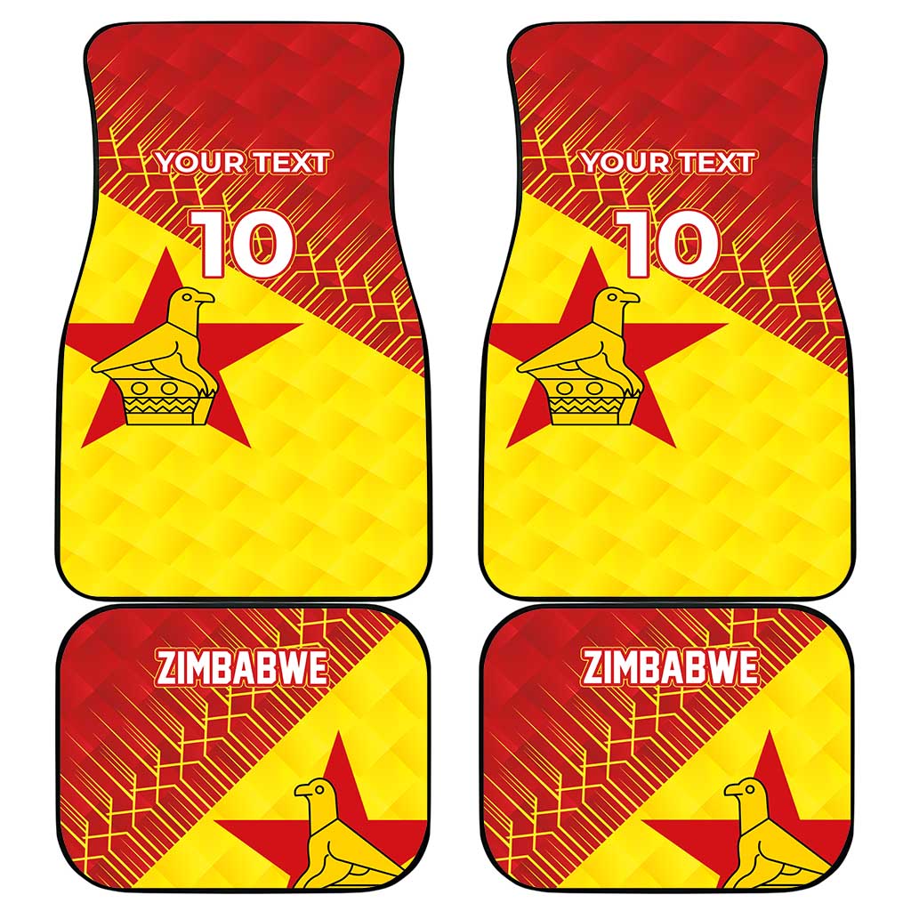 Custom Zimbabwe Cricket Car Mats Flame Warriors Zimbabwe Spirit - Wonder Print Shop