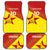 Custom Zimbabwe Cricket Car Mats Flame Warriors Zimbabwe Spirit - Wonder Print Shop
