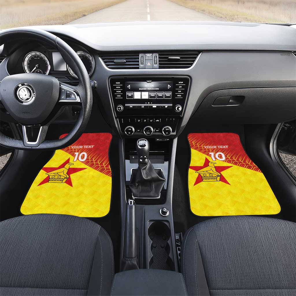 Custom Zimbabwe Cricket Car Mats Flame Warriors Zimbabwe Spirit - Wonder Print Shop