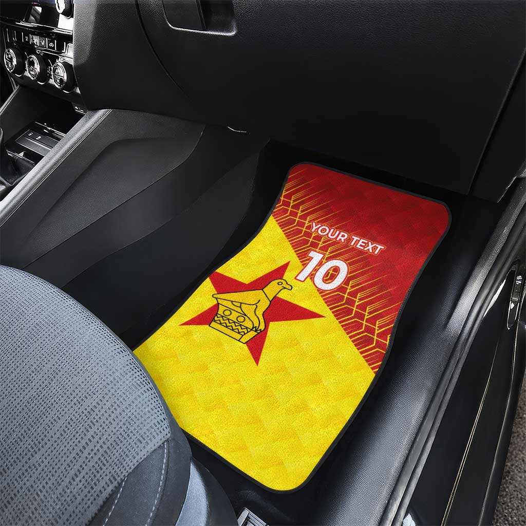 Custom Zimbabwe Cricket Car Mats Flame Warriors Zimbabwe Spirit - Wonder Print Shop