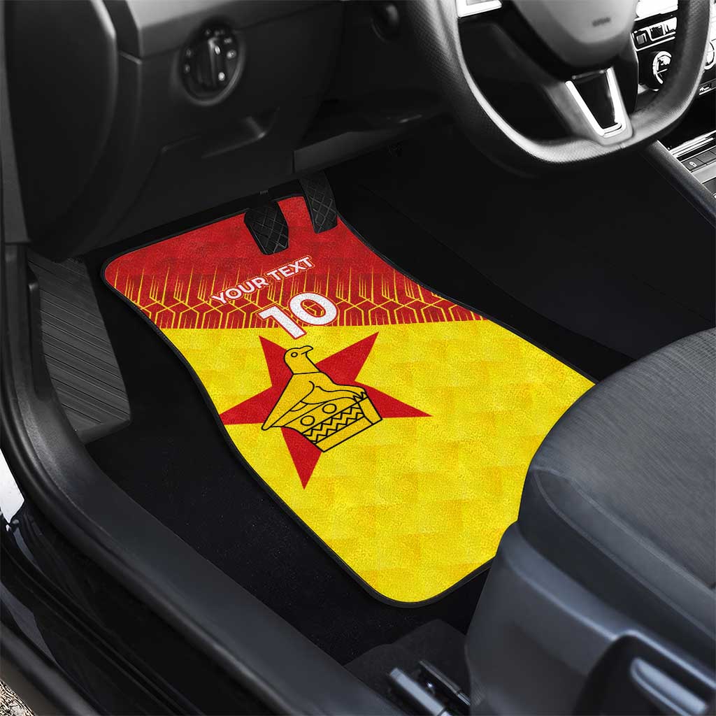 Custom Zimbabwe Cricket Car Mats Flame Warriors Zimbabwe Spirit - Wonder Print Shop