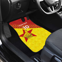 Custom Zimbabwe Cricket Car Mats Flame Warriors Zimbabwe Spirit - Wonder Print Shop