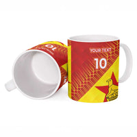 Custom Zimbabwe Cricket Ceramic Mug Flame Warriors Zimbabwe Spirit - Wonder Print Shop