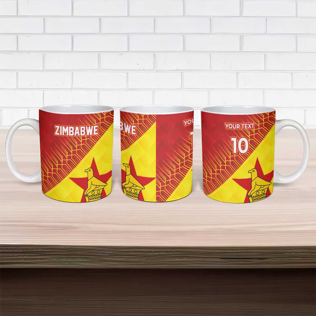 Custom Zimbabwe Cricket Ceramic Mug Flame Warriors Zimbabwe Spirit - Wonder Print Shop