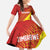 Custom Zimbabwe Cricket Family Matching Long Sleeve Bodycon Dress and Hawaiian Shirt Flame Warriors Zimbabwe Spirit - Wonder Print Shop