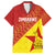 Custom Zimbabwe Cricket Family Matching Long Sleeve Bodycon Dress and Hawaiian Shirt Flame Warriors Zimbabwe Spirit - Wonder Print Shop