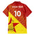 Custom Zimbabwe Cricket Family Matching Long Sleeve Bodycon Dress and Hawaiian Shirt Flame Warriors Zimbabwe Spirit - Wonder Print Shop