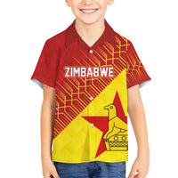 Custom Zimbabwe Cricket Family Matching Tank Maxi Dress and Hawaiian Shirt Flame Warriors Zimbabwe Spirit - Wonder Print Shop