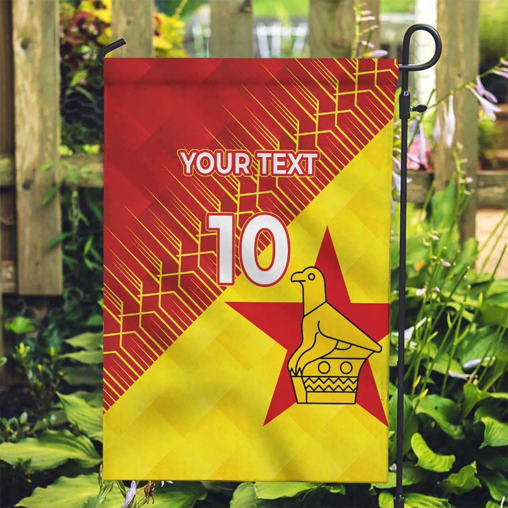 Custom Zimbabwe Cricket Garden Flag Flame Warriors Zimbabwe Spirit - Wonder Print Shop