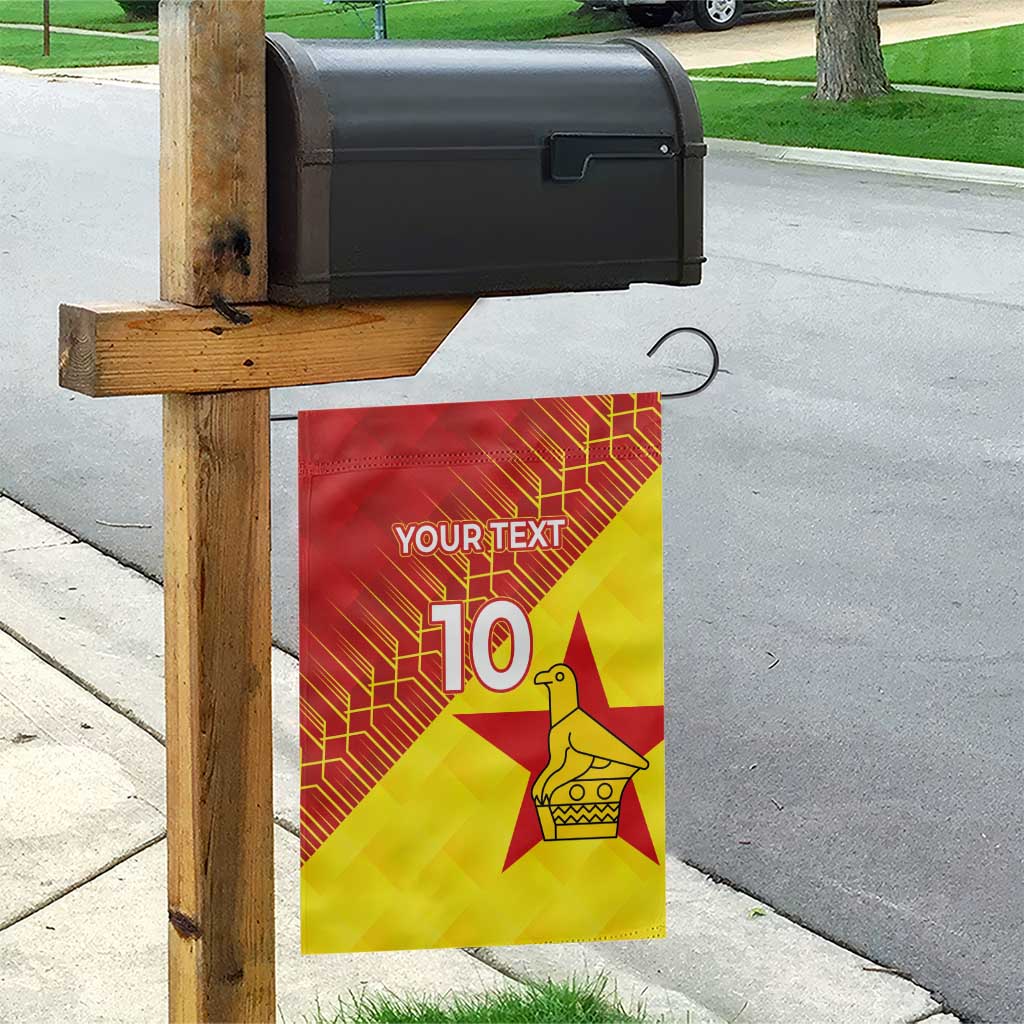 Custom Zimbabwe Cricket Garden Flag Flame Warriors Zimbabwe Spirit - Wonder Print Shop