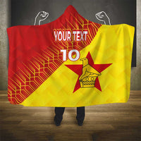 Custom Zimbabwe Cricket Hooded Blanket Flame Warriors Zimbabwe Spirit - Wonder Print Shop