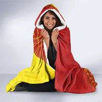 Custom Zimbabwe Cricket Hooded Blanket Flame Warriors Zimbabwe Spirit - Wonder Print Shop