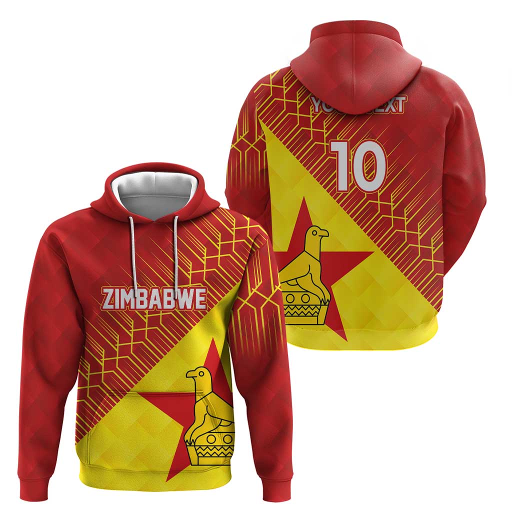 Custom Zimbabwe Cricket Hoodie Flame Warriors Zimbabwe Spirit - Wonder Print Shop