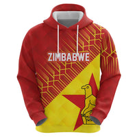 Custom Zimbabwe Cricket Hoodie Flame Warriors Zimbabwe Spirit - Wonder Print Shop