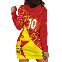 Custom Zimbabwe Cricket Hoodie Dress Flame Warriors Zimbabwe Spirit - Wonder Print Shop