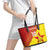 Custom Zimbabwe Cricket Leather Tote Bag Flame Warriors Zimbabwe Spirit - Wonder Print Shop