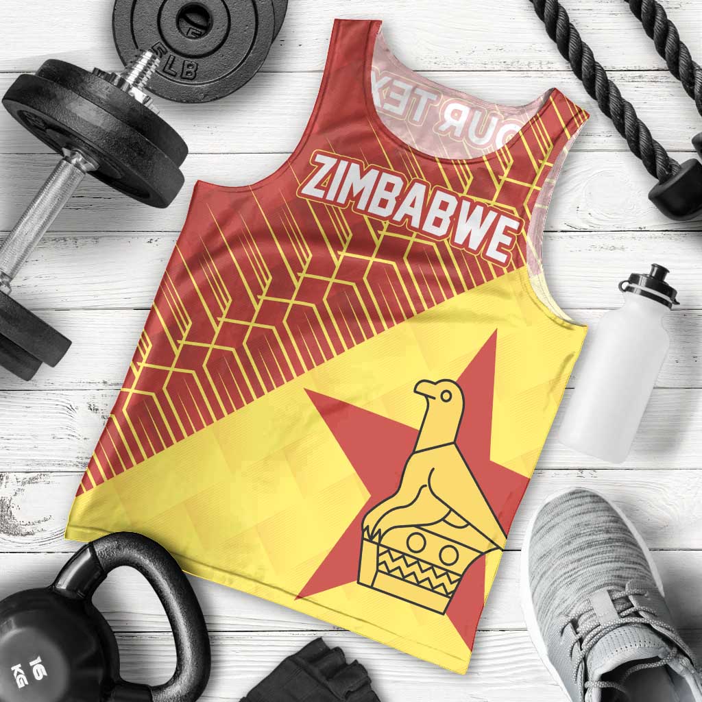 Custom Zimbabwe Cricket Men Tank Top Flame Warriors Zimbabwe Spirit - Wonder Print Shop