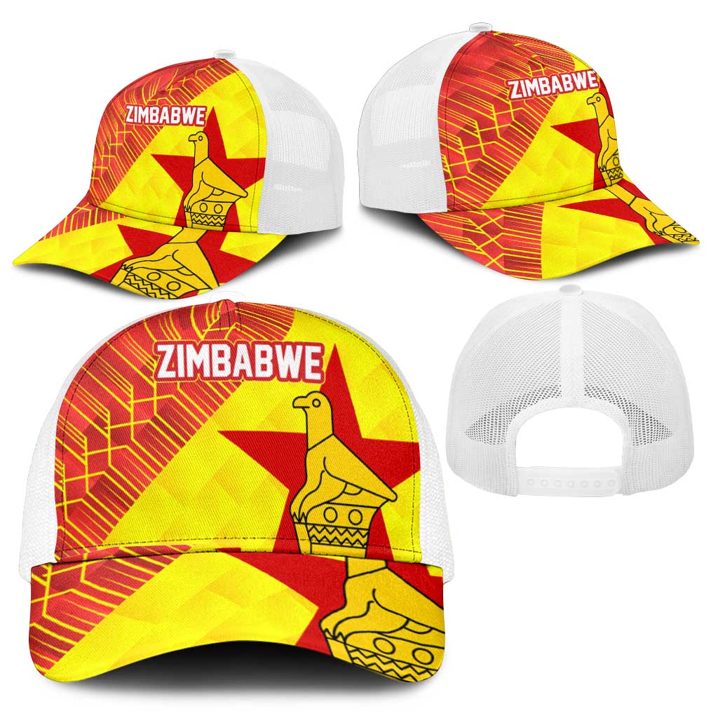 Zimbabwe Cricket Mesh Trucker Cap Flame Warriors Zimbabwe Spirit - Wonder Print Shop