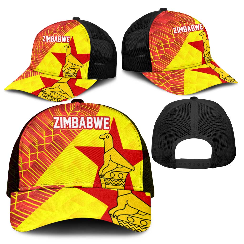 Zimbabwe Cricket Mesh Trucker Cap Flame Warriors Zimbabwe Spirit - Wonder Print Shop