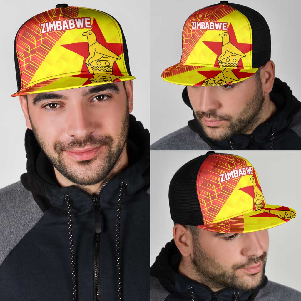 Zimbabwe Cricket Mesh Trucker Cap Flame Warriors Zimbabwe Spirit - Wonder Print Shop