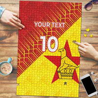 Custom Zimbabwe Cricket Puzzle Flame Warriors Zimbabwe Spirit - Wonder Print Shop